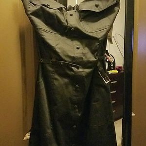 Black sexy tube top dress